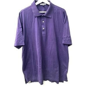 Peter Millar‎ Men's Polo Shirt Size XL 3 Button Purple
